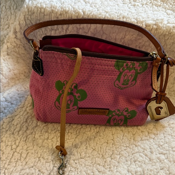 **RETIRED** Dooney & Bourke Pink and Green Minnie Mouse Shoulder Bag - Picture 4 of 5